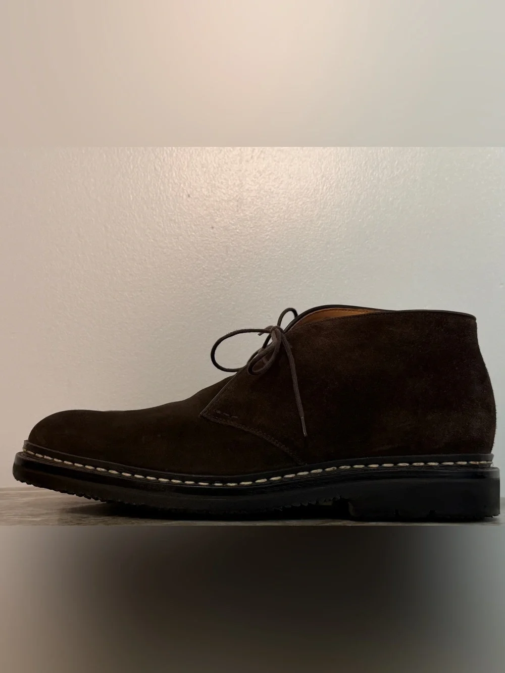Heschung GENET Chukka Desert Boots Brown Suede Sz 9.5 / 11 US Lace Up Ankle